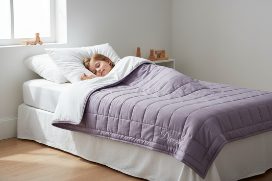 Couverture Lestée Sensorielle Sommeil et Régulation pour Enfant Hypersensible · TDAH · TSA | DivErra